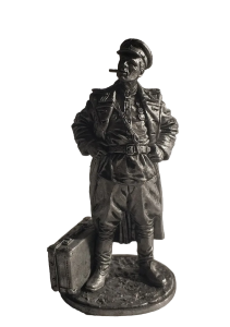 Солдат олово пеший WW2-73 Майор Красной Армии в отпуске, 1943-45