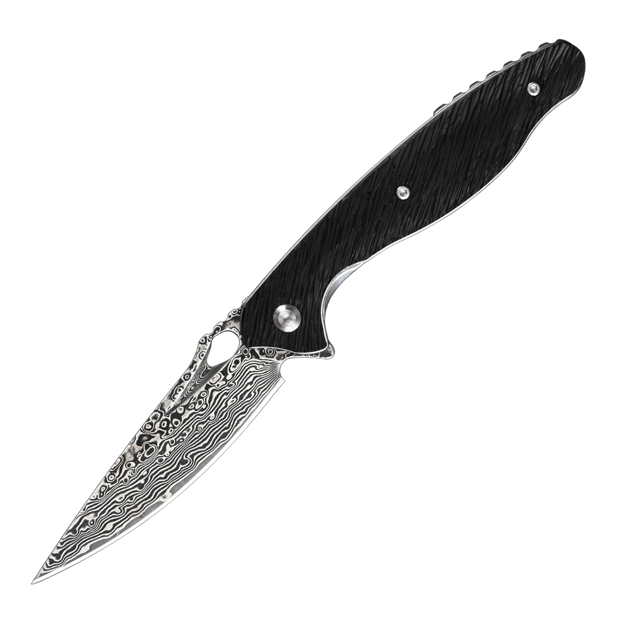 Нож Sdokedc 4, VG10 Damascus steel, black - Вольные стрелки