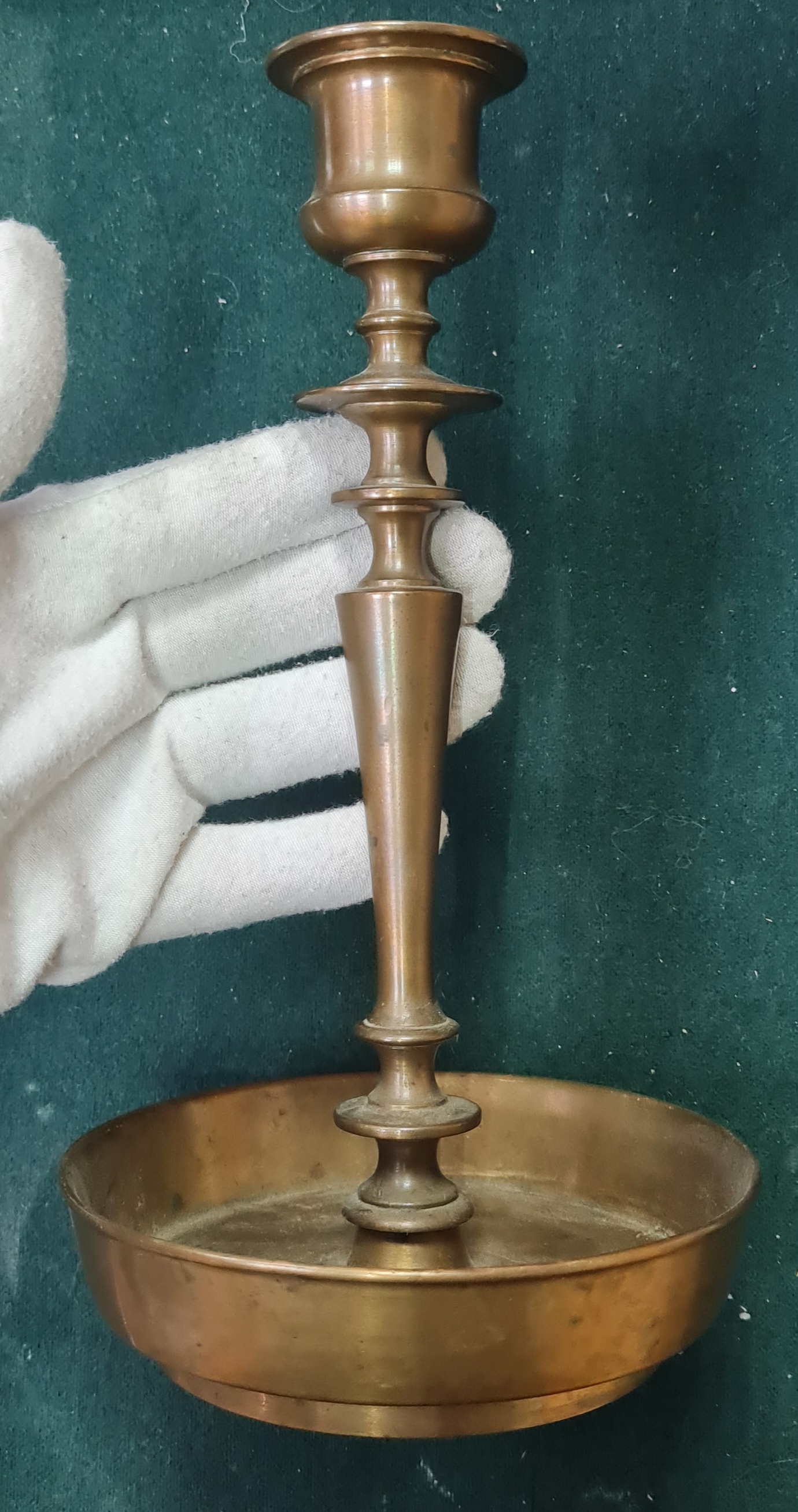 Подсвечники фирма Юдина, РИ, латунь, 2 шт., 22,5х11,8 см (2)