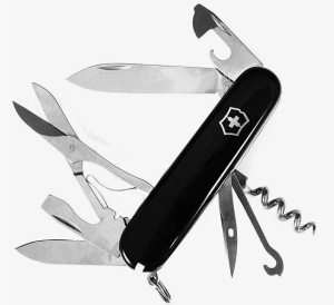 Нож Victorinox 1.3703.3. CLIMBER 91 мм. /  черный