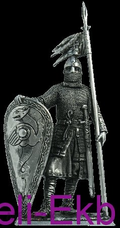 Солдат олово пеший M185 Нормандский рыцарь, 2-я пол. 11 века