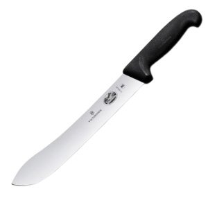 Нож Victorinox Fibrox (5.7403.25) стальной для забоя/разделки лезв.250мм прямая заточка черный