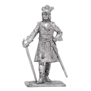 Солдат олово пеший R239 Офицер драгунских полков, 1698-1704 гг. Россия