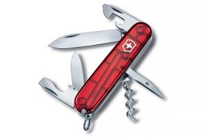 Нож Victorinox 1.3603.T SPARTAN 91 мм. полупрозрачный красный