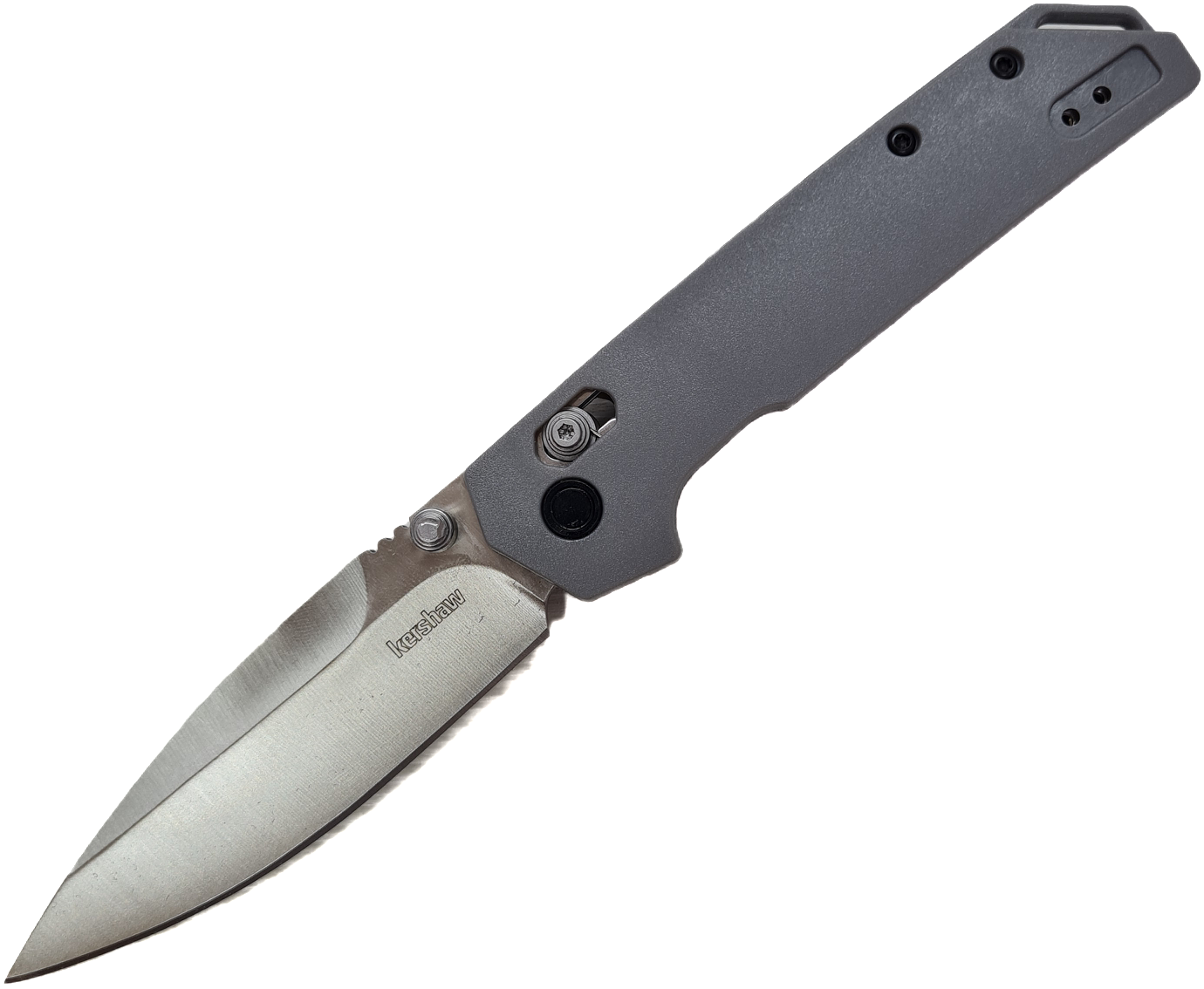 Нож реплика Kershaw Iridium 2038, D2 stonewash, ручка алюминий серая