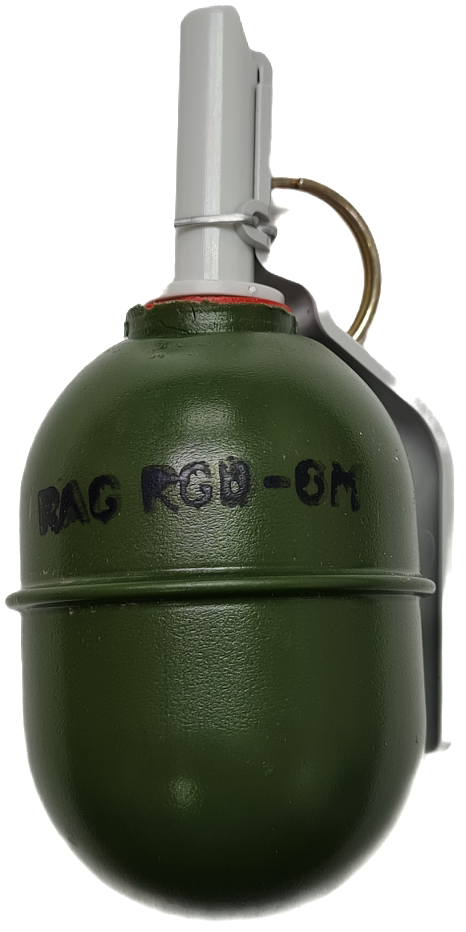 Граната пиротехническая (имитационная RAG) RGD-6M (меловая) 