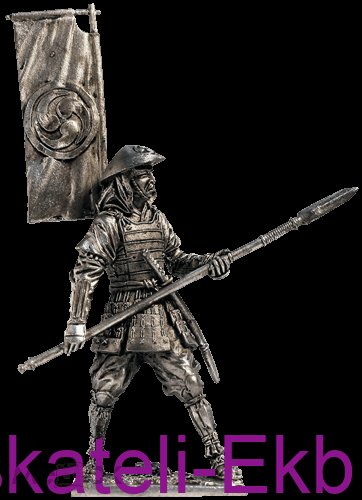 Солдат олово пеший M158 Асигару. Япония, 1500-1600 гг.