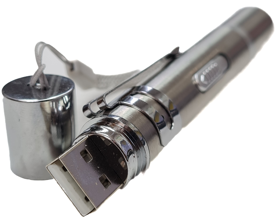 Фонарь малый USB, УФ, лазер - Вольные стрелки
