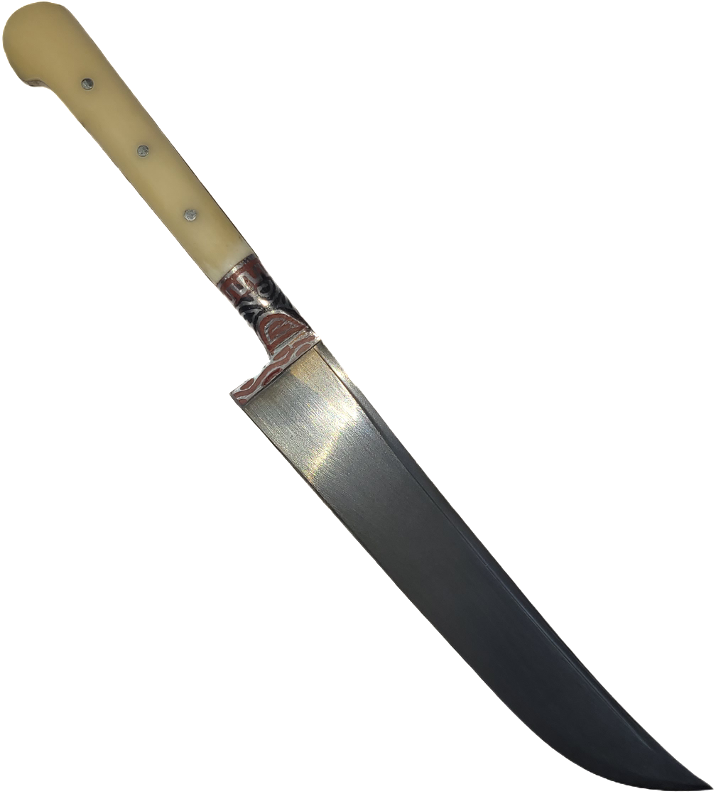 Нож АН Пчак, рук. накл.кость, латунь, ШХ-15 - Вольные стрелки