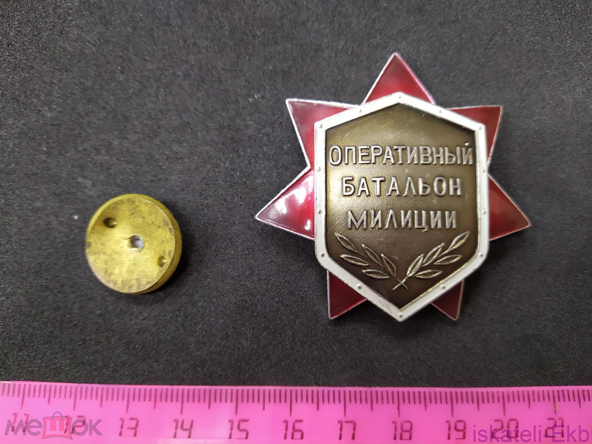 Значок, знак Свердловск. Оперативный батальон милиции. № 115 - Вольные стрелки