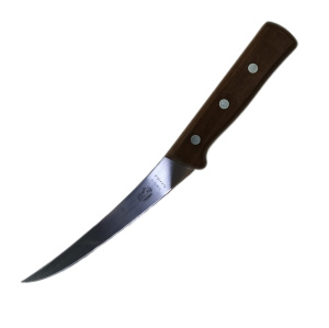 Нож кухонный Victorinox Wood (5.6616.15) стальной разделочный лезв.150мм прямая заточка дерево
