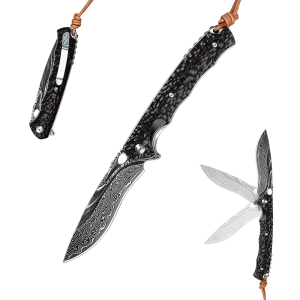Нож Sdokedc 1, VG10 Damascus steel, black