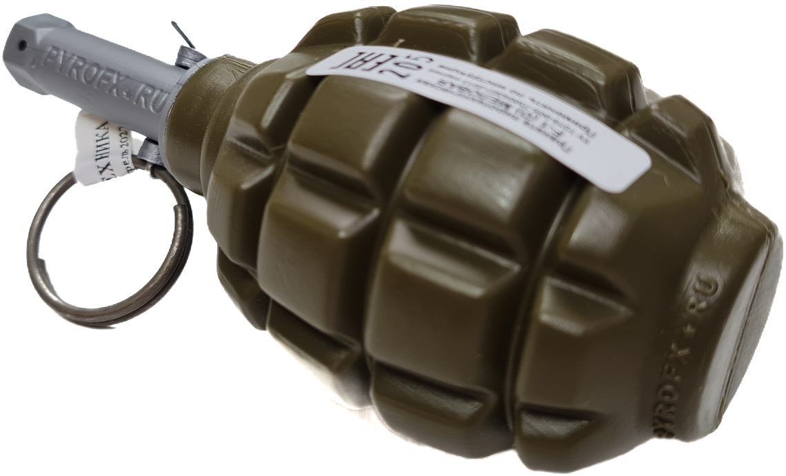 Граната пиротехническая (имитационная) F-1 (D) (меловая) PYROFX - Вольные стрелки